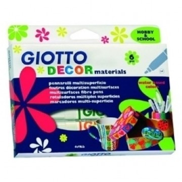 Маркеры Fila Giotto Decor 6 цветов