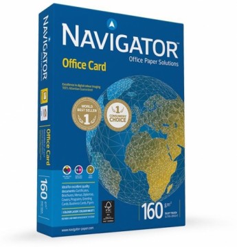 Papīrs Navigator Office Card A4, 160g/m², 250lpp/iep
