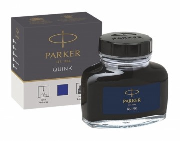 Tinte Parker Quink 57ml, stikla pudelītē, zila