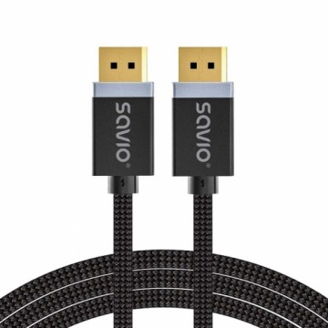 Кабель Displayport Savio CL-176 Чёрный 3 m