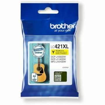 Картридж с оригинальными чернилами Brother LC421XLY Жёлтый