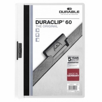 Портфель Durable Duraclip 60 Белый Прозрачный A4 25 Предметы