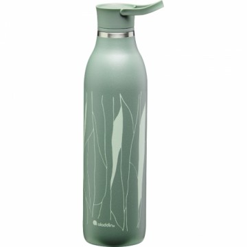 Aladdin Термо бутылка CityLoop Thermavac eCycle Water Bottle 0.6Л, переработанная из нержавеющей стали / серо-зеленая Leaf