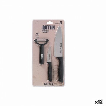 Кухонный набор Quttin Nero Чёрный 3 Предметы (12 штук)