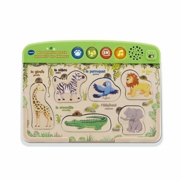 Interactive Toy Vtech Baby Puzzle Wood animals