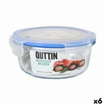 Hermētiska Pusdienu Kastīte Quttin Apaļa 650 ml ø 15,5 x 7,1 cm (6 gb.)