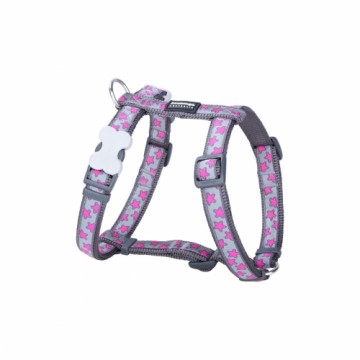 Dog Harness Red Dingo STYLE HOT PINK ON COOL GREY 45-66 cm 36-59 cm