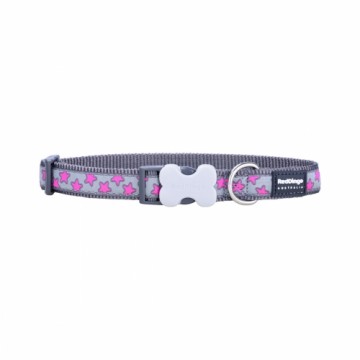 Dog collar Red Dingo STYLE HOT PINK ON COOL GREY 41-63 cm