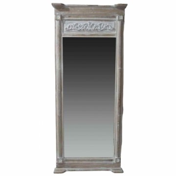 Sienas spogulis Home ESPRIT Balts Dabisks Mango koks Koks MDF Romantiski 87,6 x 9,5 x 203 cm