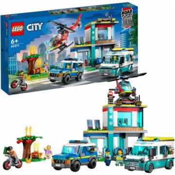 Lego 60371 City Hauptquartier der Rettungsfahrzeuge, Konstruktionsspielzeug