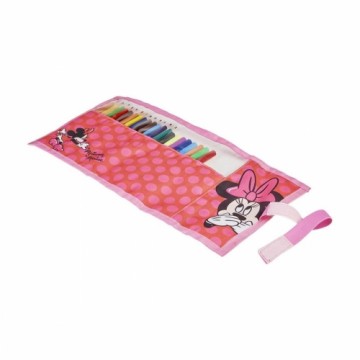 Skolas Penālis ar Piederumiem Minnie Mouse Rozā (22 pcs)