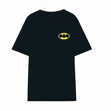 Vīriešu Krekls ar Īsām Piedurknēm Batman Melns Pieaugušo unisekss