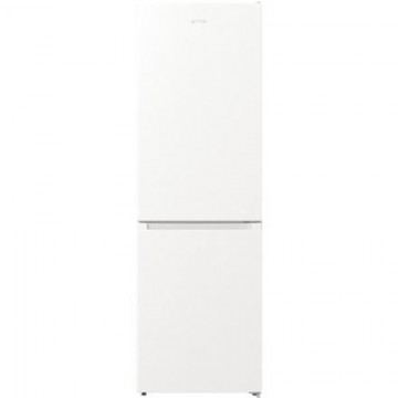 Gorenje Refrigerator NRKE62W Energy efficiency class E Free standing Combi Height 185 cm No Frost system Fridge net capacity 204 L Freezer net capacity 96 L Display 38 dB White