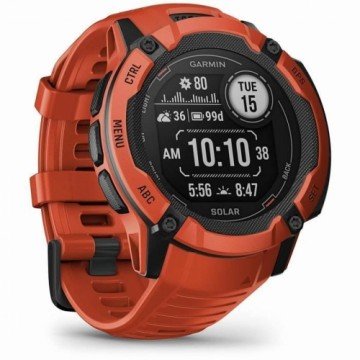 Мужские часы GARMIN Instinct 2X Solar Красный Серый