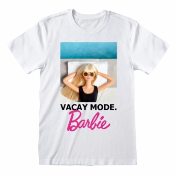 Футболка с коротким рукавом Barbie Vacay Mode Белый Унисекс