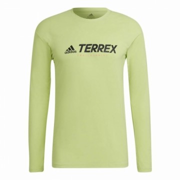 Рубашка с длинным рукавом мужская Adidas Terrex Primeblue Trail Лаймовый зеленый