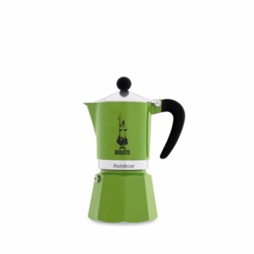 Итальянская Kофеварка Bialetti Чёрный Зеленый Металл Алюминий 3 Чашки