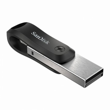 USB Zibatmiņa   SanDisk SDIX60N-128G-GN6NE         Melns Sudrabains 128 GB