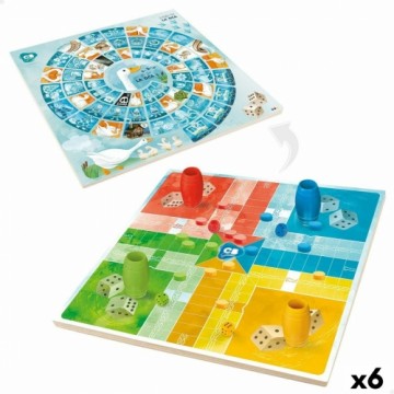 Доска Parcheesi Colorbaby 25 x 1 x 25 cm (25 Предметы) (6 штук)