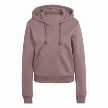 Толстовка с капюшоном и молнией женская Adidas ALL SZN Fleece Кафе Разноцветный