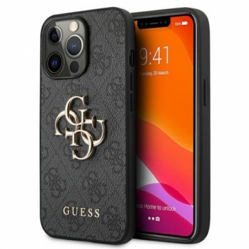 Guess GUHCP13X4GMGGR iPhone 13 Pro Max 6.7&quot; grey|grey hardcase 4G Big Metal Logo