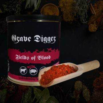 Rock 'n' Rubs ROCK'N'RUBS Grave Digger Universalūs Prieskoniai  "Fields of Blood", 140 g