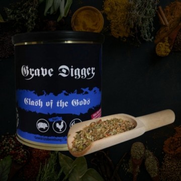 Rock 'n' Rubs ROCK'N'RUBS Grave Digger Universalūs Prieskoniai  "Clash of the Gods", 140 g