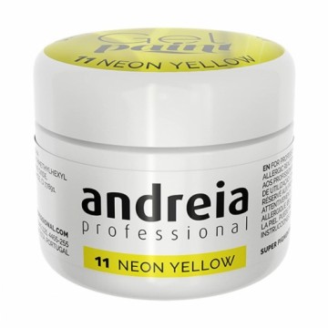 Gel nail polish Andreia Gel Paint 4 ml Yellow Neon