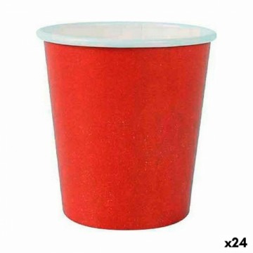 Набор стаканов Algon Одноразовые Картон Красный 20 Предметы 120 ml (24 штук)