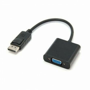 Display Porta uz VGA adapteris PcCom Essential Melns 15 cm