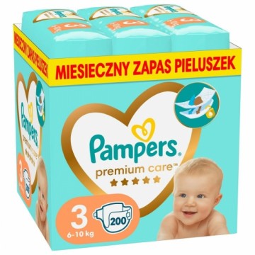 Одноразовые подгузники Pampers 3 (200 штук)