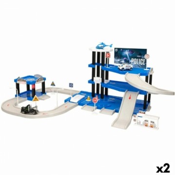 Car park with Cars Speed & Go 78 x 26,5 x 42,5 cm (2 Units)