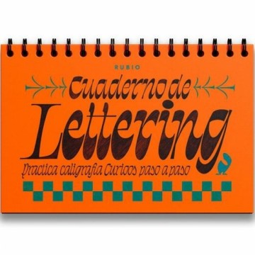 Writing and calligraphy notebook Rubio Lettering Curioos 30,4 x 20,4 cm 212 Sheets