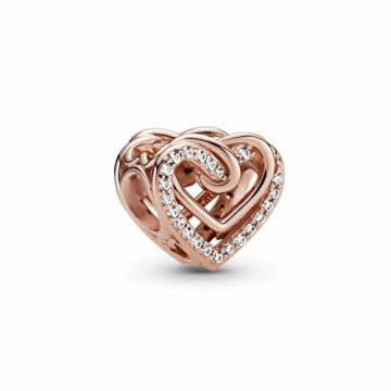 Женские бусы Pandora SPARKLING ENTWINED HEARTS