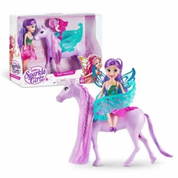 SPARKLE GIRLZ doll playset Fairy with horse , 100413