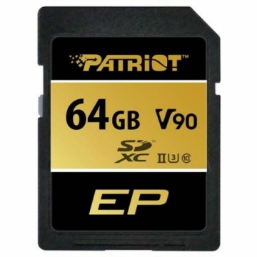 Mikro SD Atmiņas karte ar Adapteri Patriot Memory PEF64GEP92SDX 64 GB