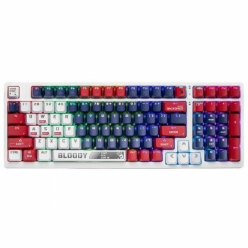 Клавиатура A4 Tech A4TKLA47263 Белый Разноцветный QWERTY