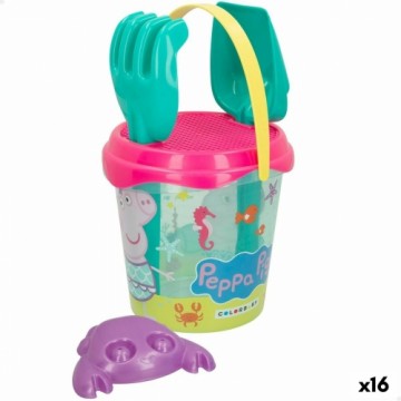 Pludmales rotaļu komplekts Peppa Pig Ø 18 cm (16 gb.)