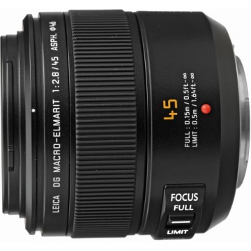 Panasonic Leica DG Macro-Elmarit 45мм f/2.8 ASPH MEGA O.I.S., черный