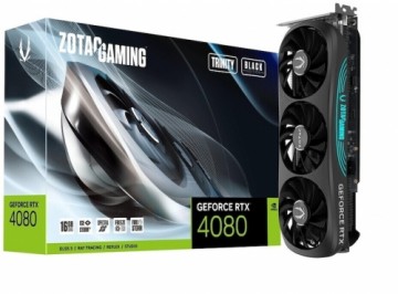 ZOTAC GAMING RTX4080 16GB Trinity Black Grafikkarte - 16GB GDDR6X, 1x HDMI, 3x DP