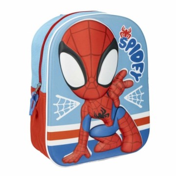 Детский рюкзак 3D Spidey Синий Красный 25 x 31 x 1 cm