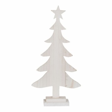 Bigbuy Christmas Новогодняя ёлка Белый Древесина павловнии 40 x 2 x 80 cm