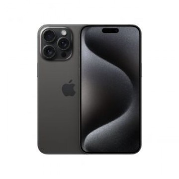 Apple                  iPhone 15 Pro Max Black Titanium 6.7 " Super Retina XDR 1290 x 2796 pixels  A17 Pro Internal RAM 8 GB 512 GB Dual SIM Nano-SIM and eSIM 4G 5G Main camera 48+12 MP Secondary camera 12 MP iOS 17