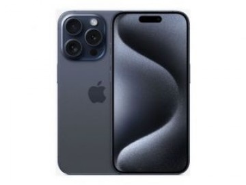 Apple                  iPhone 15 Pro Blue Titanium 6.1 " Super Retina XDR display with ProMotion  A17 Pro Internal RAM 8 GB 256 GB Dual SIM Nano-SIM and eSIM 3G 5G 4G Main camera 48+12+12 MP Secondary camera 12 MP iOS 17