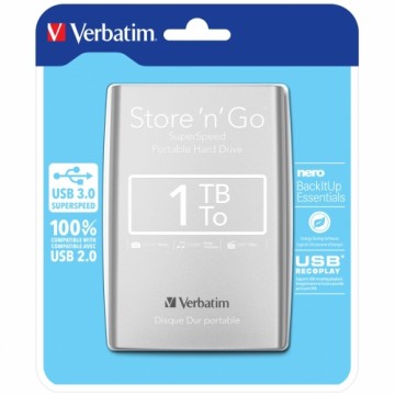 Ārējais cietais disks Verbatim 53071 1 TB HDD