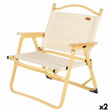 Складной стул для кемпинга Aktive Sabana 47 x 62 x 42 cm (2 штук)