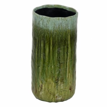 Bigbuy Home Vāze Zaļš Keramika 21 x 21 x 41 cm