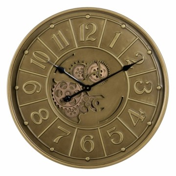 Wall Clock Golden Iron 60 x 8 x 60 cm