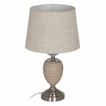 Bigbuy Home lampa Bēšs Sudrabains Metāls Stikls 10 W 31,5 x 31,5 x 53 cm