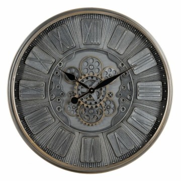 Bigbuy Home Настенное часы Серый Стеклянный Железо 69,5 x 9 x 69,5 cm (3 штук)